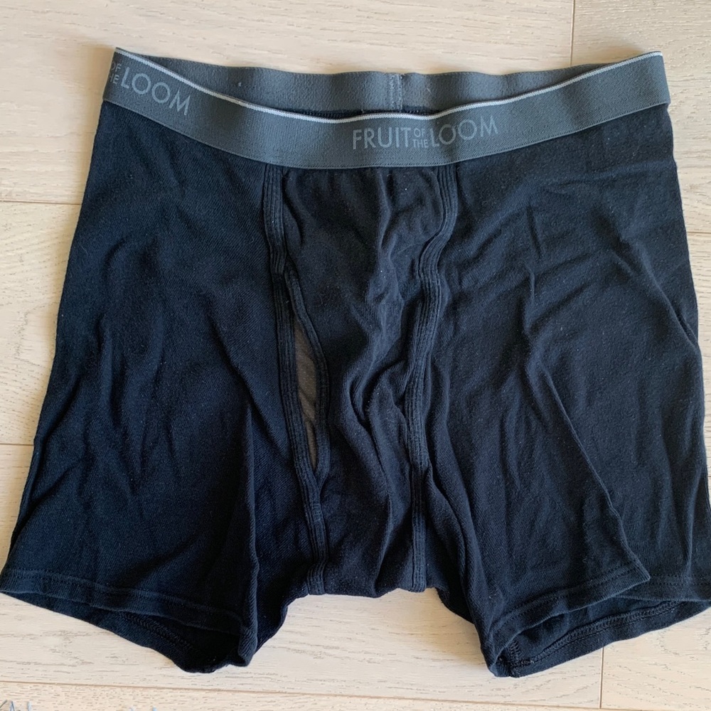 Fruit of the Loom Black Boxer Briefs